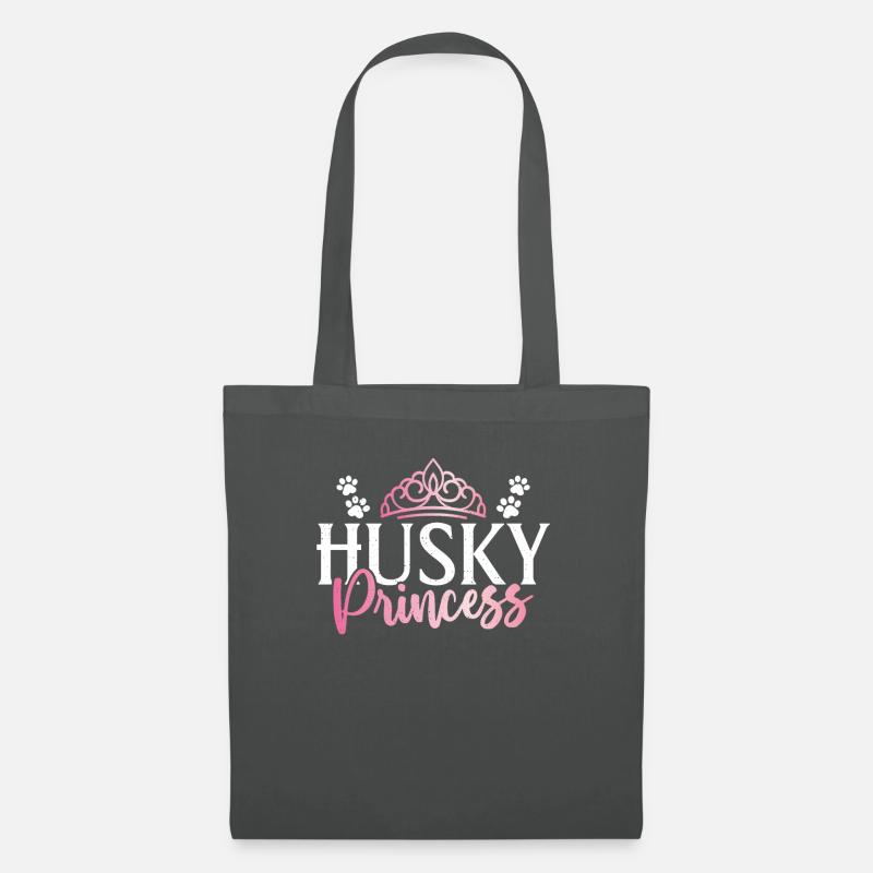 Husky-Hunde-Geschenke - Stoffbeutel - Graphite