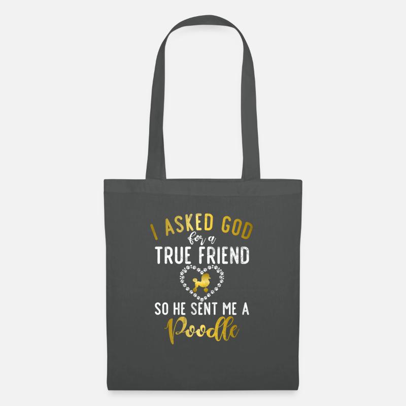 Poodle Gifts - Stoffbeutel - Graphite
