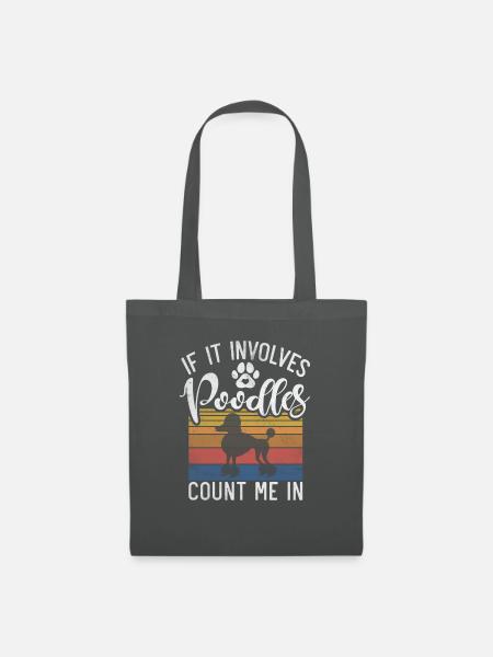 Poodle Gifts - Stoffbeutel - Graphite