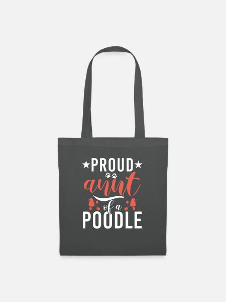 Poodle Gifts - Stoffbeutel - Graphite