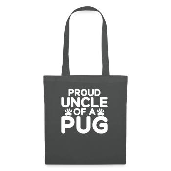 Pug Gifts for Pug Lovers - Stoffbeutel - Graphite - Vorne