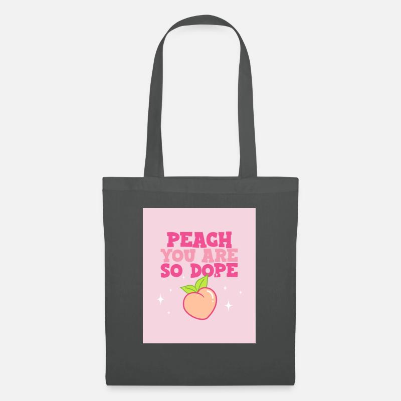 Peach - Stoffbeutel - Graphite