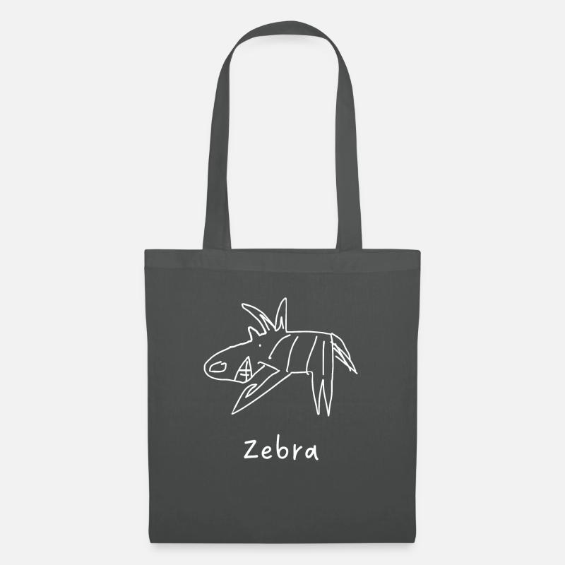 Zebra - Stoffbeutel - Graphite
