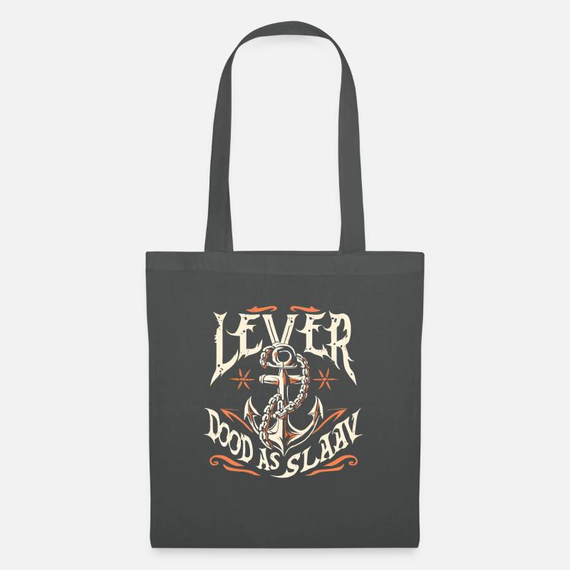 Ostfriesland - Lever doot as Slaav, Statement - Stoffbeutel - Graphite