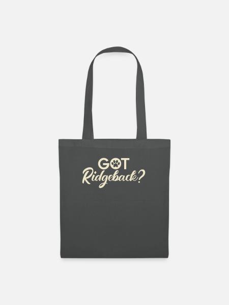 Rhodesian Ridgeback Gifts - Stoffbeutel - Graphite