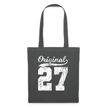 27 Original 97 Jahren Mann Frau Geburtstag - Stoffbeutel - Graphite - Vorne