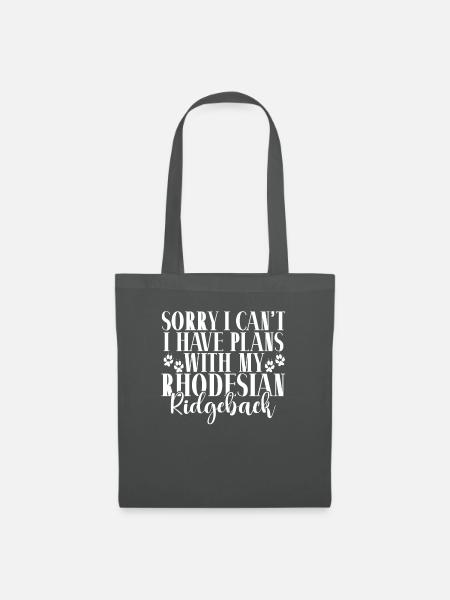 Rhodesian Ridgeback Gifts - Stoffbeutel - Graphite