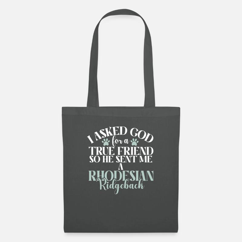 Rhodesian Ridgeback Gifts - Stoffbeutel - Graphite