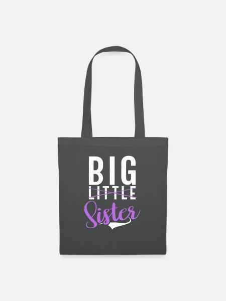 Big Sister Gift - Stoffbeutel - Graphite