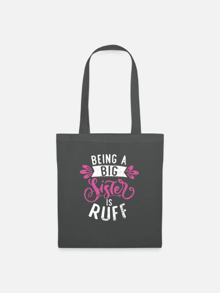 Big Sister Gift - Stoffbeutel - Graphite