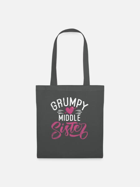 Middle Sister Gifts - Stoffbeutel - Graphite