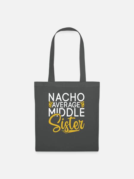 Middle Sister Gifts - Stoffbeutel - Graphite