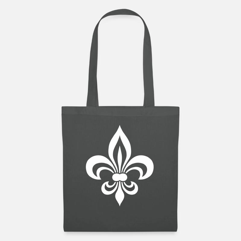 Fleur de Lis - Stoffbeutel - Graphite