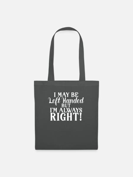 Left Handers Gifts - Stoffbeutel - Graphite