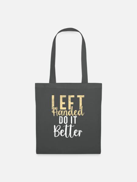 Left Handers Gifts - Stoffbeutel - Graphite