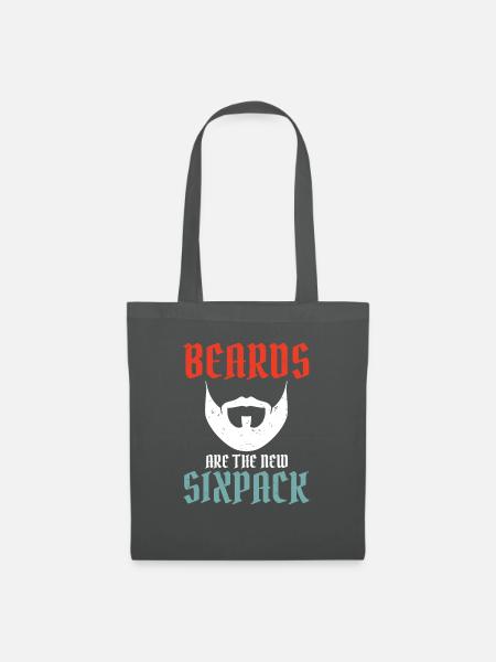 Giftidea Beard Men - Stoffbeutel - Graphite