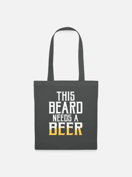 Giftidea Beard Men - Stoffbeutel - Graphite