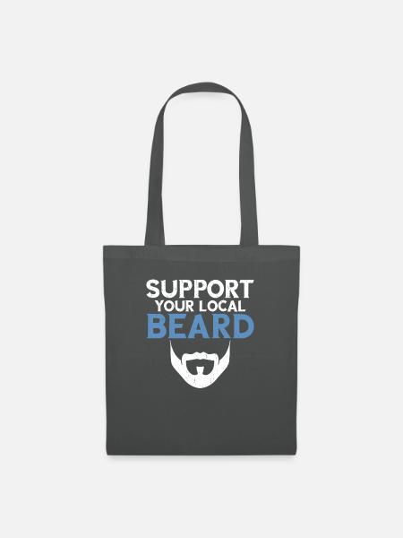 Giftidea Beard Men - Stoffbeutel - Graphite