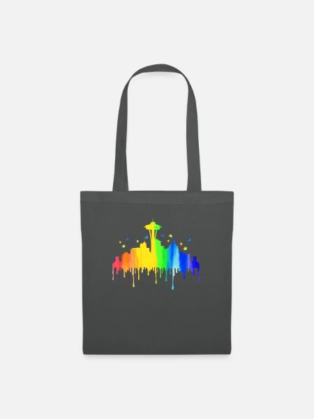 Seattle Washington Souvenir Geschenk - Stoffbeutel - Graphite