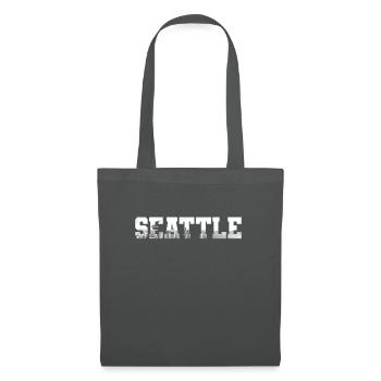 Seattle Washington Souvenir Geschenk - Stoffbeutel - Graphite - Vorne