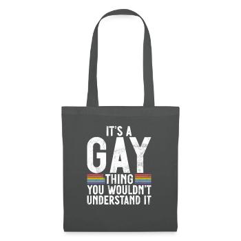 Gay Gifts - Stoffbeutel - Graphite - Vorne