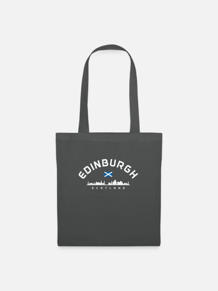 Edinburgh Schottland Schottische Flagge - Stoffbeutel - Graphite