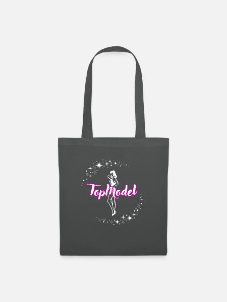 Runway Royalty: Top Model T-shirt - Stoffbeutel - Graphite