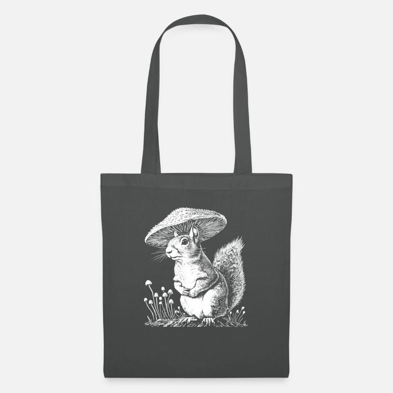 Eichhörnchen - Stoffbeutel - Graphite