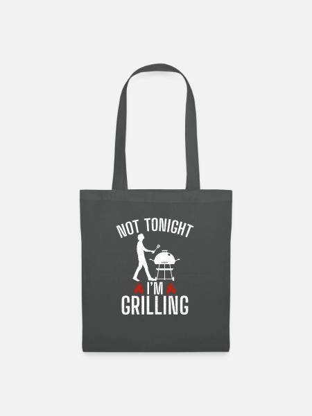 Grill Barbecue Grilling - Stoffbeutel - Graphite