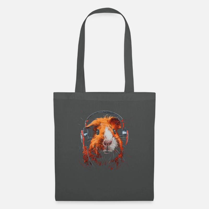 Meerschweinchen Lustig Geschenk - Stoffbeutel - Graphite