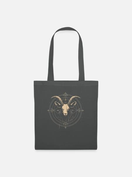 Ziege Baphomet - Stoffbeutel - Graphite