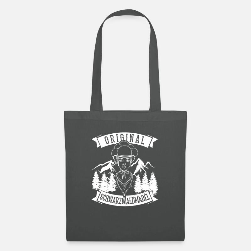Original Schwarzwaldmädel Schwarzwald Deutsch - Stoffbeutel - Graphite