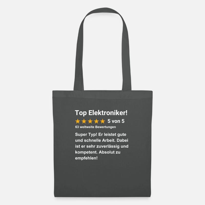 Top Elektroniker - Stoffbeutel - Graphite