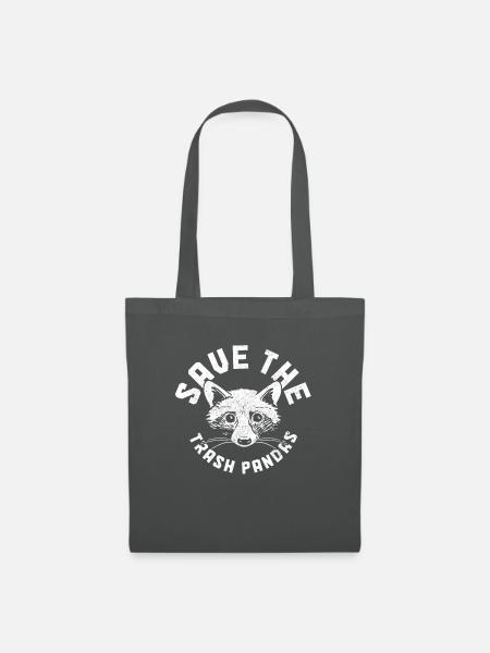 Waschbär Lustig Geschenk - Stoffbeutel - Graphite