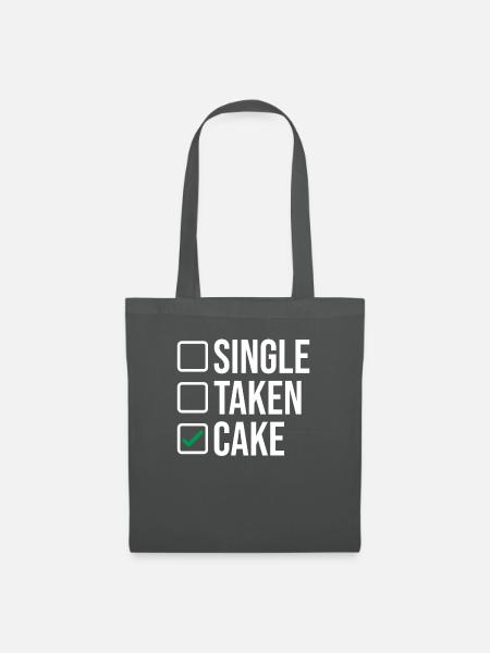 Cake Lover Cake Gift - Stoffbeutel - Graphite