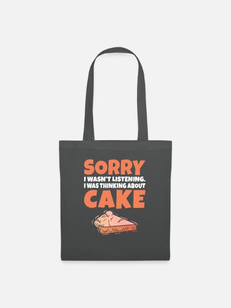 Cake Lover Cake Gift - Stoffbeutel - Graphite