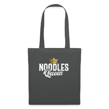 Cadeaux pour les amateurs de nouilles - Sac en tissu - gris graphite - Devant