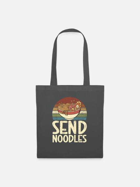 Noodle Lover Gifts - Stoffbeutel - Graphite