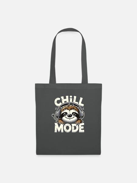 Faultier-Chill-Modus Entspannung - Stoffbeutel - Graphite
