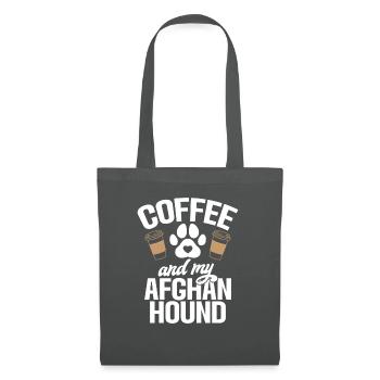 Cadeaux pour les chiens afghans - Sac en tissu - gris graphite - Devant