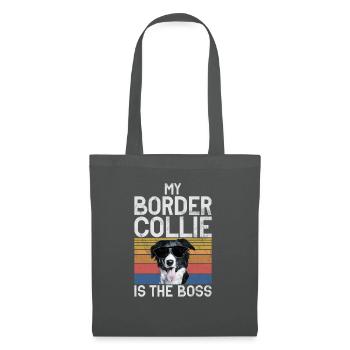 Border Collie Gifts - Stoffbeutel - Graphite - Vorne