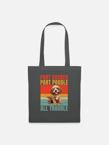 Cockapoo Gifts - Stoffbeutel - Graphite