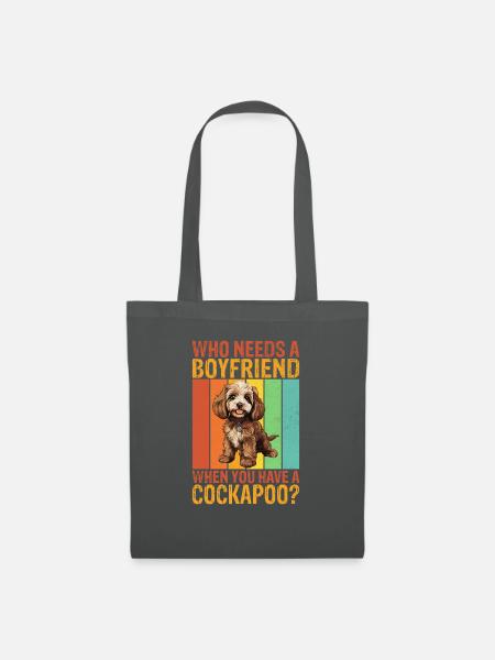 Cockapoo Gifts - Stoffbeutel - Graphite
