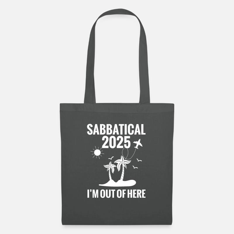 Sabbatical 2025: Ich Bin Hier Raus - Stoffbeutel - Graphite