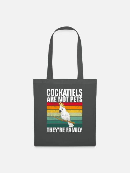 Cockatiel Gifts - Stoffbeutel - Graphite