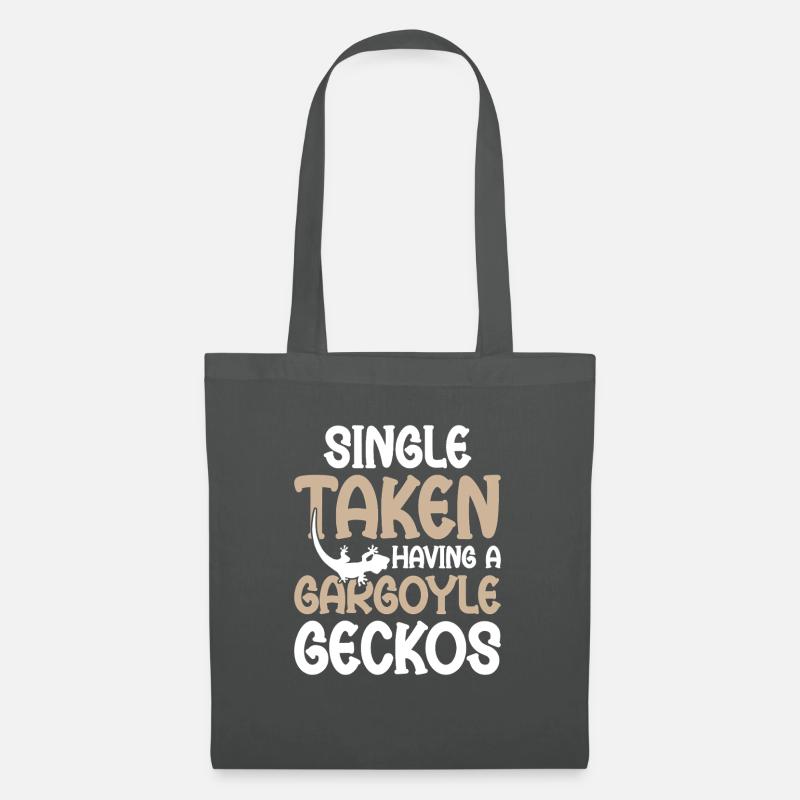 Single Genommen Mit Gargoyle Geckos - Stoffbeutel - Graphite