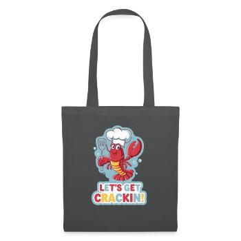 C’EST PARTI POUR LE CRACKIN - Sac en tissu - gris graphite - Devant