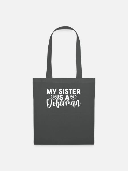 Doberman Gifts - Stoffbeutel - Graphite