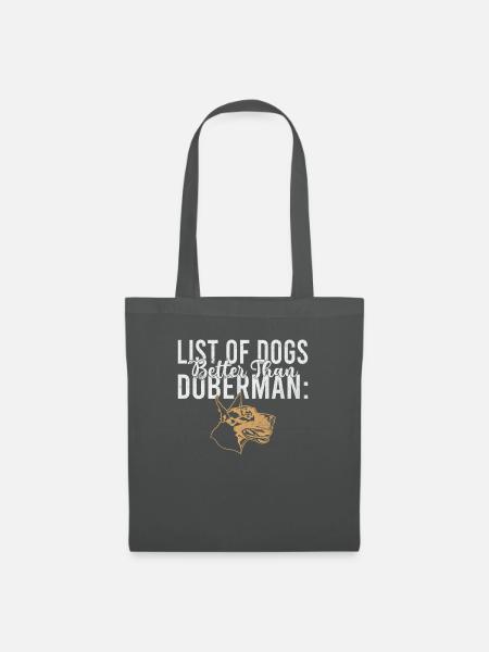 Doberman Gifts - Stoffbeutel - Graphite