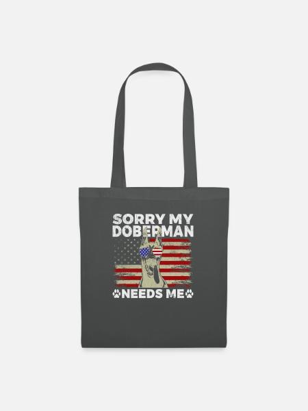 Doberman Gifts - Stoffbeutel - Graphite